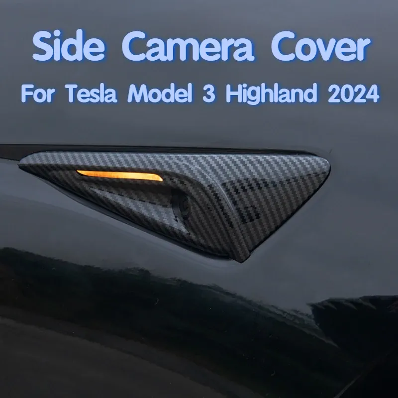 Für Tesla Modell 3 Highland 2024 Seite Kamera Abdeckung ABS Schutz Abdeckung Objektiv Schutz für Modell Y 2025 HW 4,0 Auto Zubehör