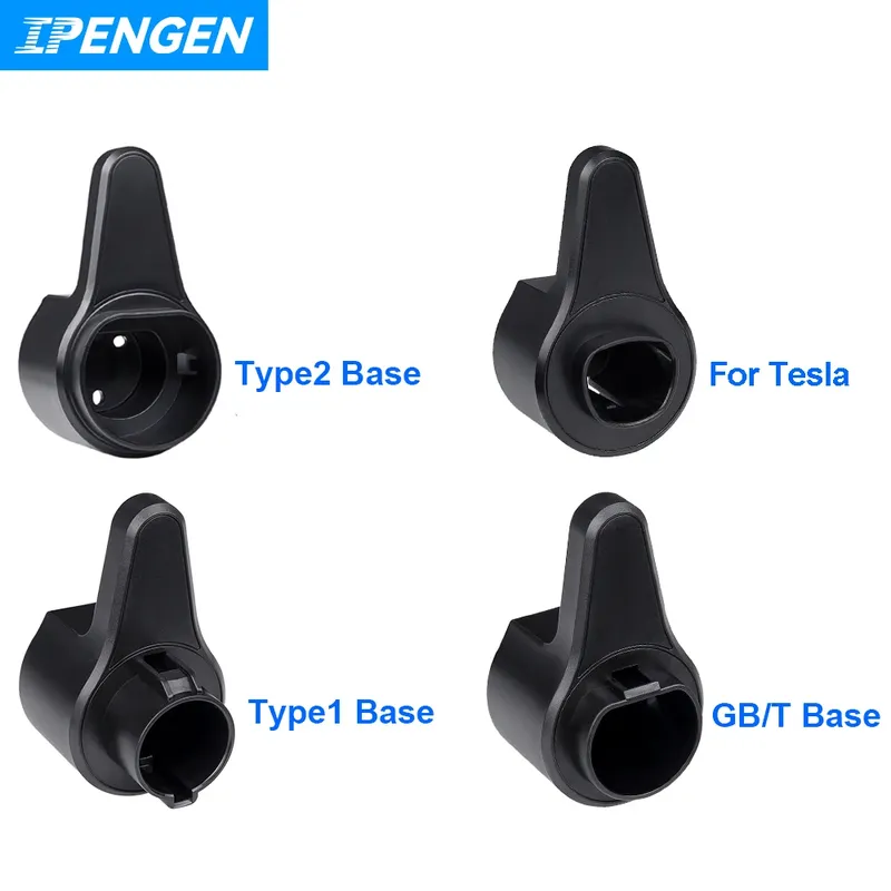 IPENGEN Elektrische Auto Fahrzeug Lade Organizer Buchse Typ2 Typ1 GBT Für Tesla EV Ladegerät Kabel Halter Stecker Wand Halterung