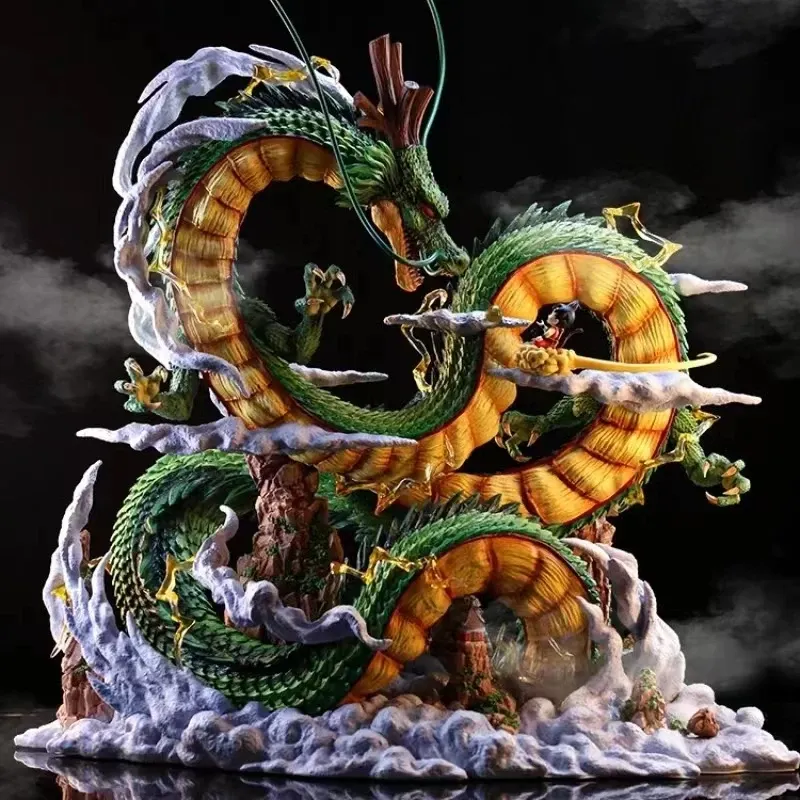 24cm Drachen ball Anime Figur Shenron Figur Goku und Shenron Figur Modell PVC Statue Puppe Sammlung Raum Spielzeug Geschenke