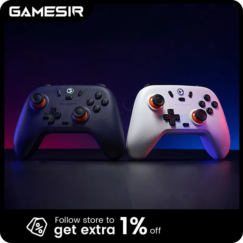 GameSir Nova Lite Kabelloser Gamepad, Spielcontroller für Switch, Android, iOS, PC und Steam-Spiele Hall-Effekt PC-Joysticks