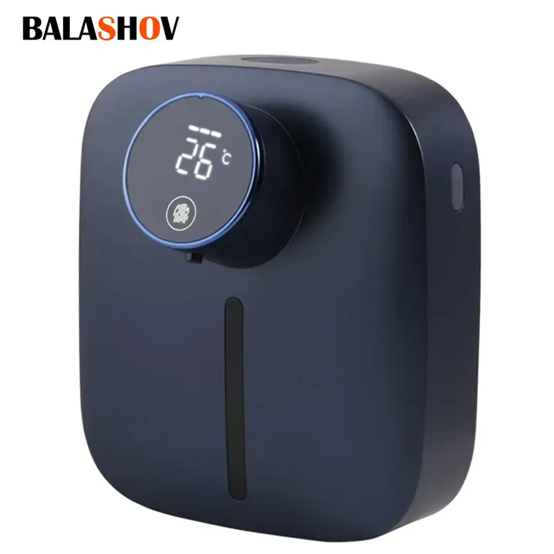 USB wiederaufladbarer multifunktionaler automatischer Seifenspender zur Wandmontage, Infrarot-Sensor, LED-Digitalanzeige, Schaumseifenspender