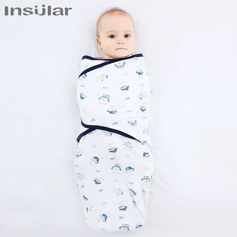 INSULAR 1pc Baby Swaddle Wrap Weiche Kokon Baby Decken Neugeborenen Swaddle Wrap Warme Baumwolle Baby Bettwäsche Decke