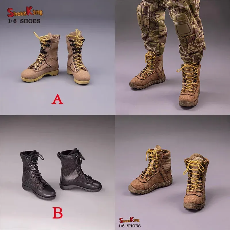 SK011 SK012 1/6 Skala Männliche Kampf Stiefel Armee Hohl Schuhe Modell Fit 12'' Soldat Action Figur Körper Puppen