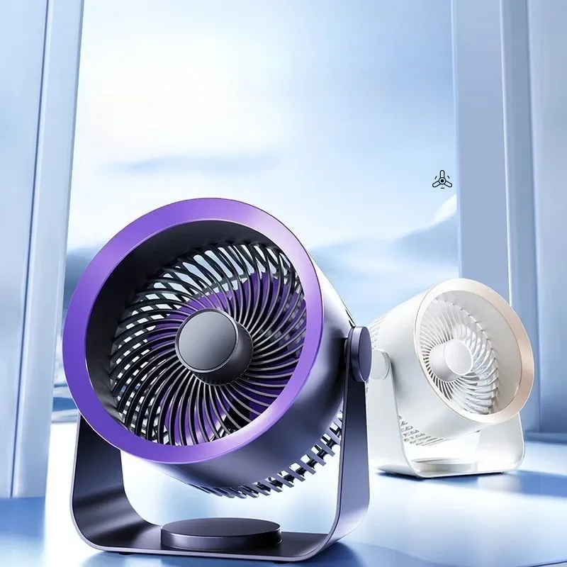 Elektrischer Ventilator Zirkulator, kabellos, tragbar, für Zuhause, leiser Ventilator, Desktop-Wand-Deckenventilator, Luftkühler
