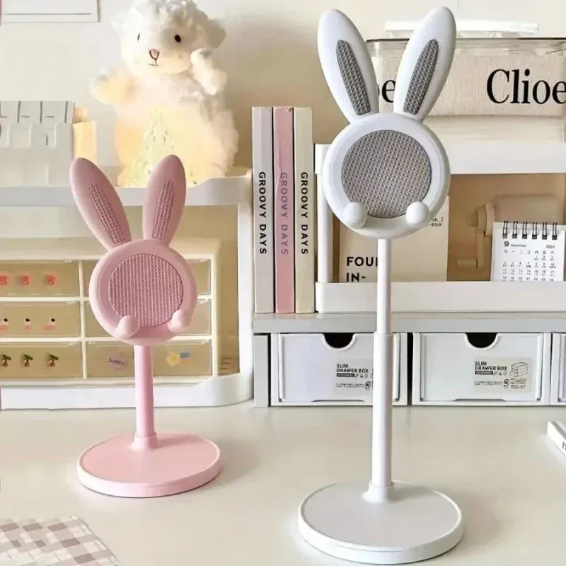 Nette Cartoon Bunny Telefon Stehen Desktop Handy Ständer Für iPhone IPad Samsung Smartphone Einstellbare Telefon Halter Tisch Unterstützung
