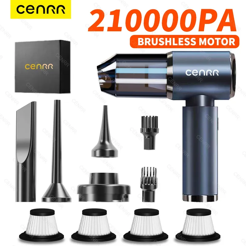 CENRR Autostaubsauger mit hoher Saugkraft 210000 PA Wireless Staubsauger Akku-Staubsauger Hochdruck-Reinigungsmaschine