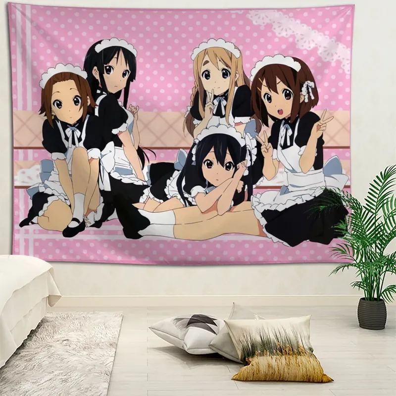K-ON! Anime Wandteppich Wandbehang Böhmische Wandteppiche Mandala Home Decor Zubehör