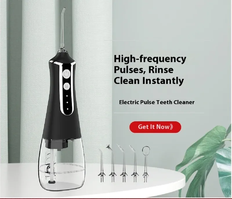 Munddusche Tragbare Dental Wasser Flosser USB Aufladbare Wasser Jet Zahnseide Zahn Pick Jet Spitze Modi Wasserdicht