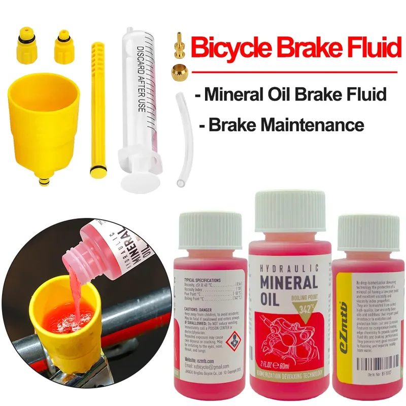 Fahrrad Bremsflüssigkeit Mineralöl System Flüssigkeit Fahrrad Hydraulische Scheibenbremsflüssigkeit für Shimano Fahrrad Zubehör Öl Injektor Heißer