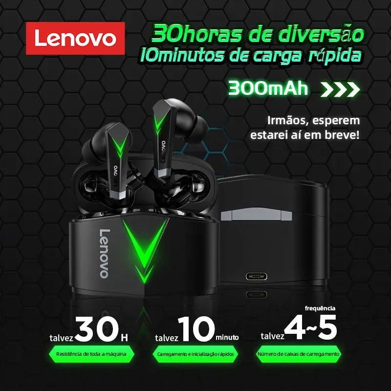 Choice Original Lenovo LP6 TWS Drahtlose Bluetooth V5.1 Kopfhörer Dual Mode Musik Gaming Headsets Neue E-Sport Kopfhörer