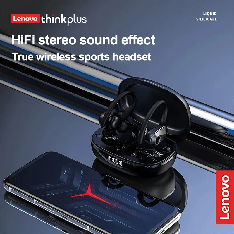 Wahl Lenovo LP75 Tws Wireless Bluetooth V5.0 Kopfhörer IPX5 wasserdichte Ohr haken Ohrhörer HiFi Stereo Rausch unterdrückung Kopfhörer