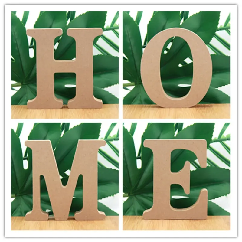 1 Stück 10 cm Holzfarbe Holzbuchstaben Alphabet DIY Wort Buchstabe Kunsthandwerk Stehender Name Design Party Hochzeit Home Decor 3,94 Zoll