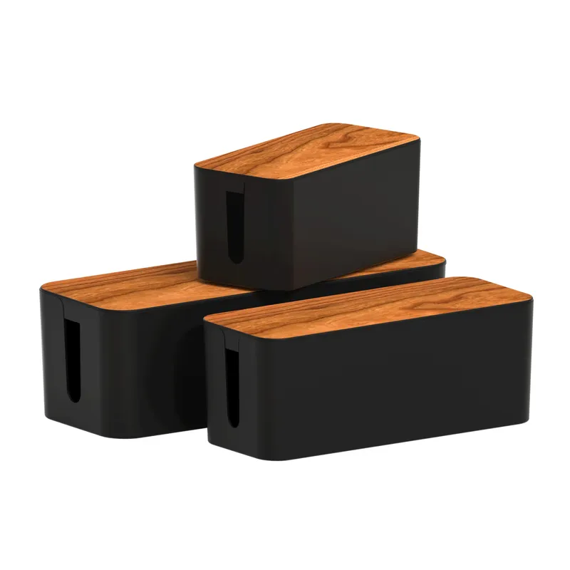 Kabelmanagementbox, Kabelmanagement-Set für Steckdosenleisten zum Verstecken von Drähten, Kabel-Organizer-Boxen, für Zuhause und Büro