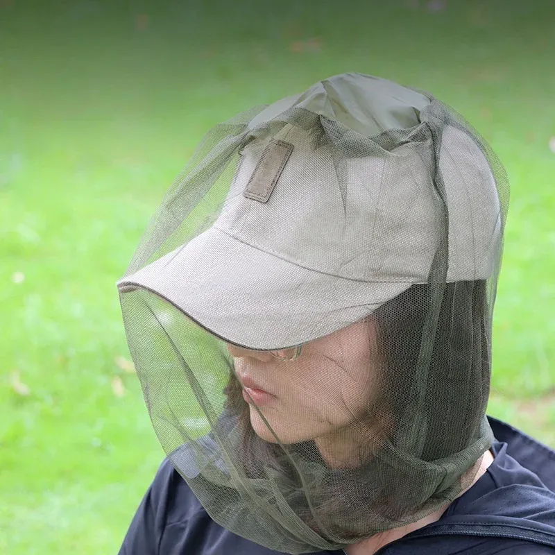 Angeln Anti Moskito Insekt Hut Angeln Hut Bug Mesh Kopf Net Gesicht Schutz Camping Sonnenschirm Hüte Outdoor Reise Camping