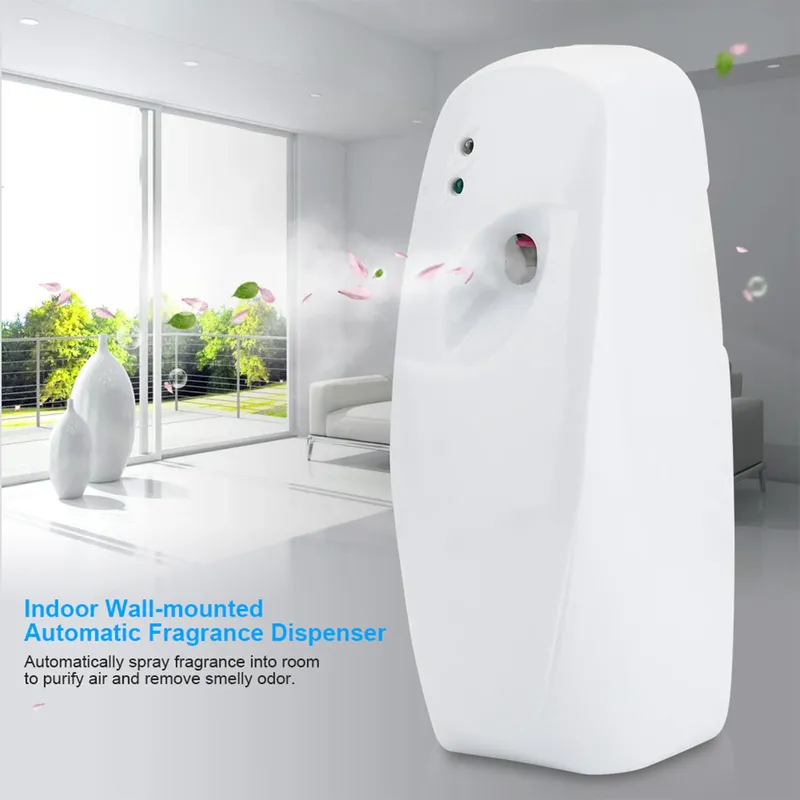 Home Indoor Wand montage automatisch einstellbare Lufter frischer Duft Aerosol Spray Spender