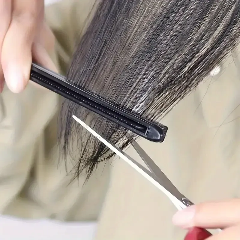Friseur-V-Kamm, Messy Hair Finishing, Glättungsschiene, Kamm – Haar-Styling-Werkzeug-Clip, speziell für Haarperücken