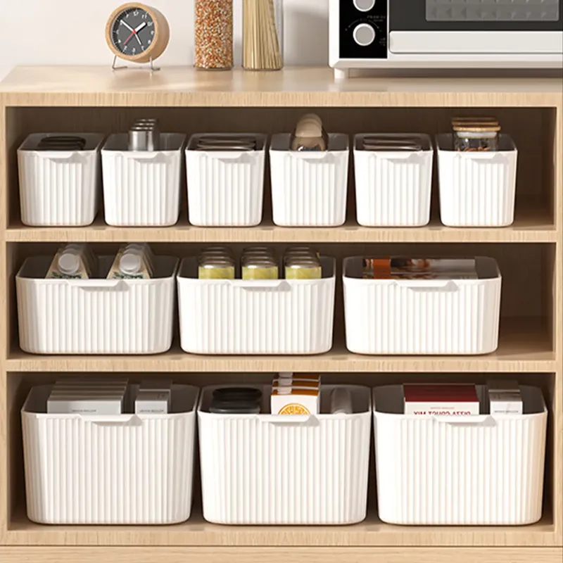 WORTHBUY Multifunktion ale Kunststoff-Aufbewahrung sbox mit Griff Desktop-Organizer für Lebensmittel Bad Küchen schrank Aufbewahrung organisator