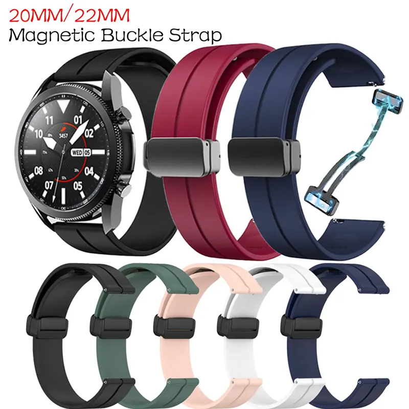20 22 mm Uhrenarmband für Samsung Galaxy Watch 6/4/5 Pro/Gear S3/Active 2/Classic Sport Magnetarmband für Huawei GT 2 2e 3 Band