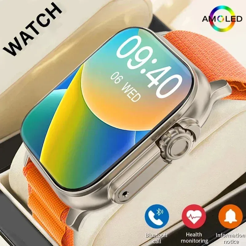 LAXASFIT Smartwatch Bluetooth Talk Smartwatch Nachrichtenalarm Herzfrequenzmesser Sportuhr für Android IOS Männer Frauen