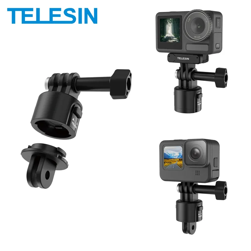 TELESIN Magnetischer Schnellwechseladapter mit 1/4 Schraube fĂŒr Gopro Hero Insta360 DJI OSMO Action-Action-Kamera-Zubehör