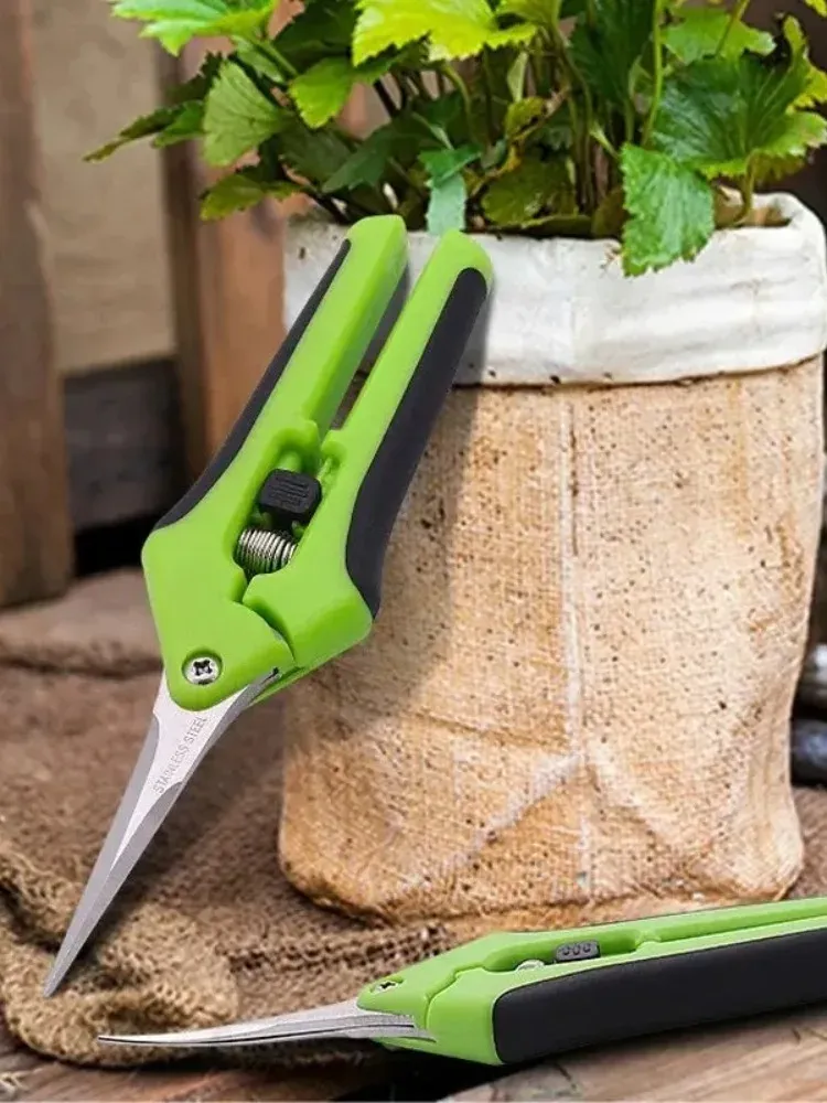 1 Set, Gartenschere, Gartenschere zum Beschneiden, rutschfeste, arbeitssparende Blumenzweigschere, Obst- und Gemüseschere, Fr