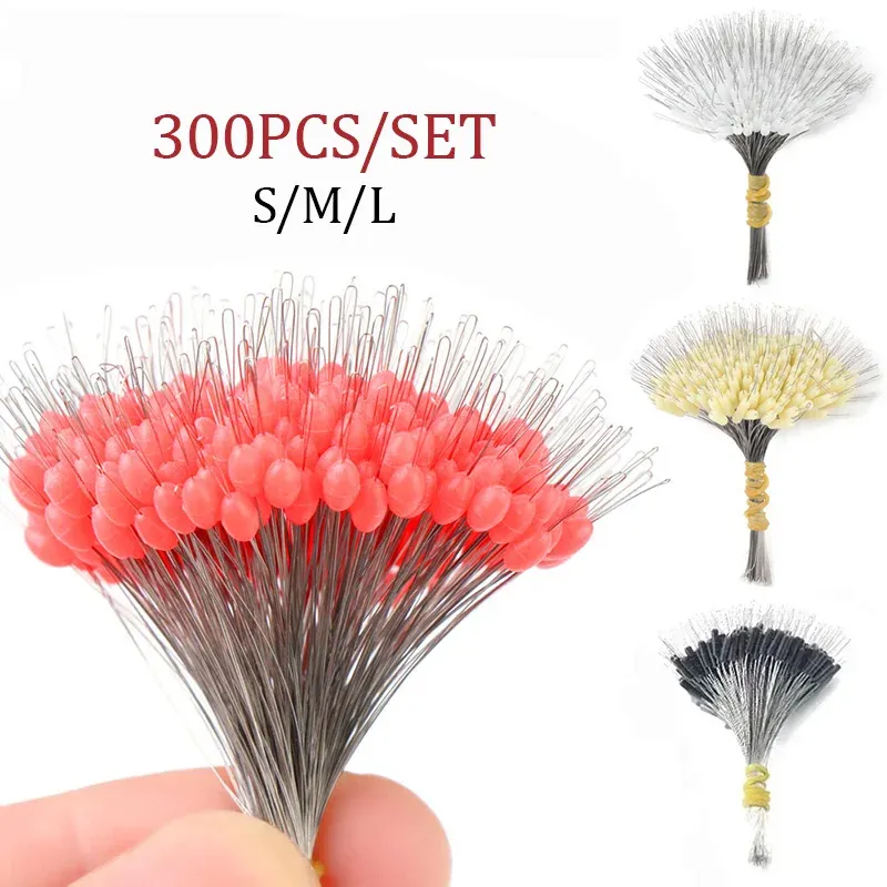300Pcs Silikon Space Bean Oval Stopper Bobber Beruf Angeln Float Widerstand Anti-Strang Fisch Linie Angeln Getriebe