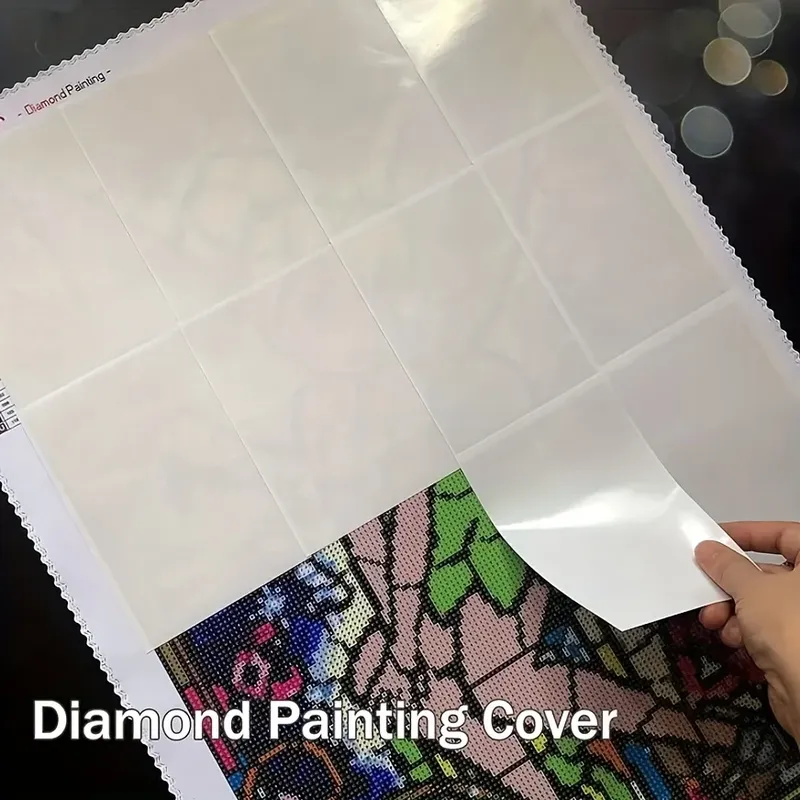 Value Pack 20 Stück/Set Diamant-Kunstmalerei, staubdicht, schmutzabweisend, antihaftbeschichtet, doppelseitiges Trennpapier, eine Packung mit 10 x 15 cm/4