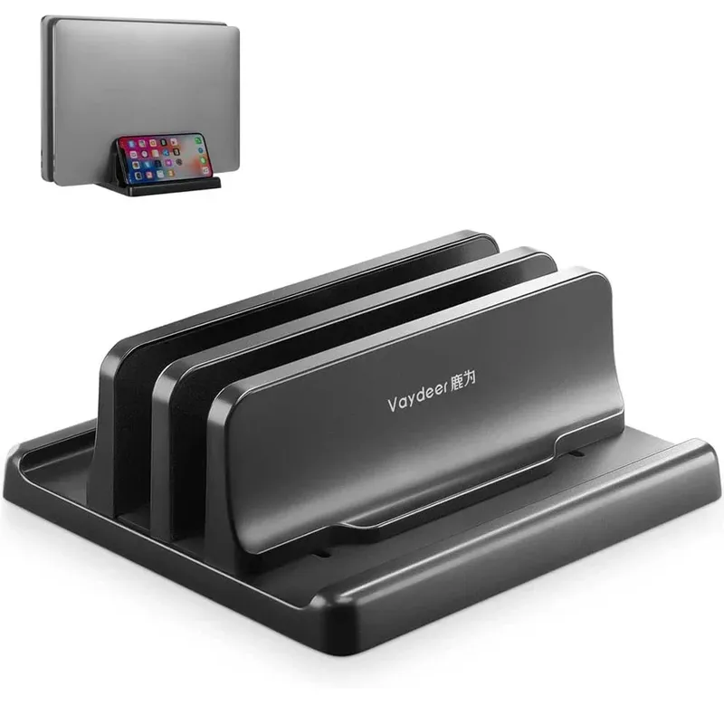 Vertikaler Laptopst änder Kunststoff tragbares MacBook/Tablet/Telefon halter verstellbarer Desktop-Notebook Dock Platz sparen Zubehör-Vaydeer