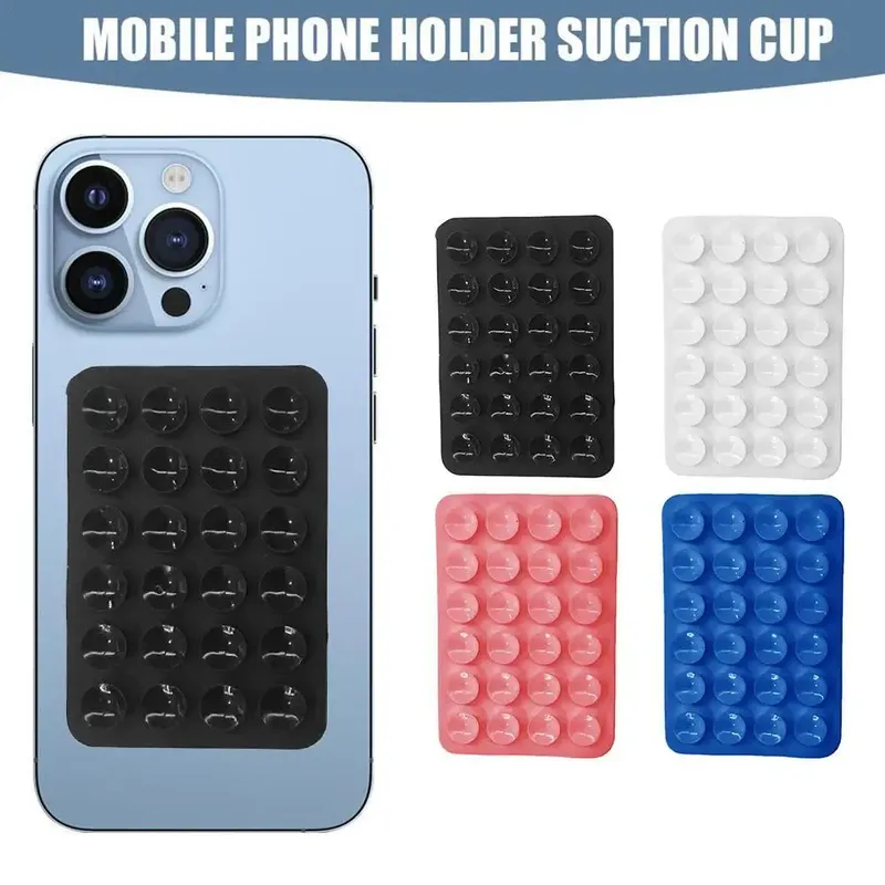 Klebende, griffige Saugnapf-Handyhülle aus Silikon, selbstklebendes Handy-Zubehör, Lucky Silikon-Gummi-Saugnapf-Pad für Fixierung.