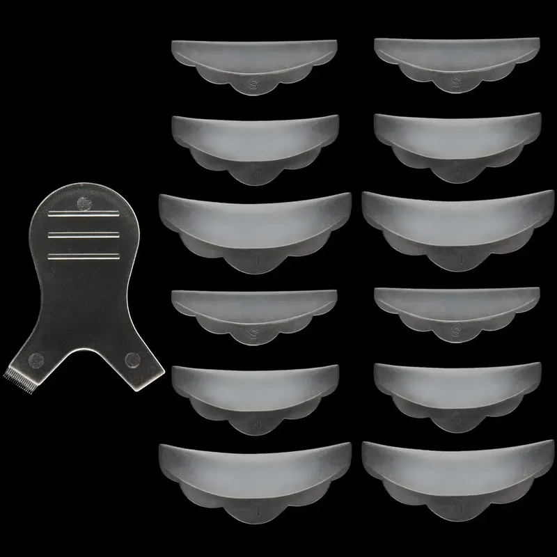 5Pairs Silikon Wimpern Dauerwelle Pad Y Wimpern Pinsel 3D Wimpern Curler Applikator Make-Up Hebe Werkzeuge Wimpern Stangen Schild