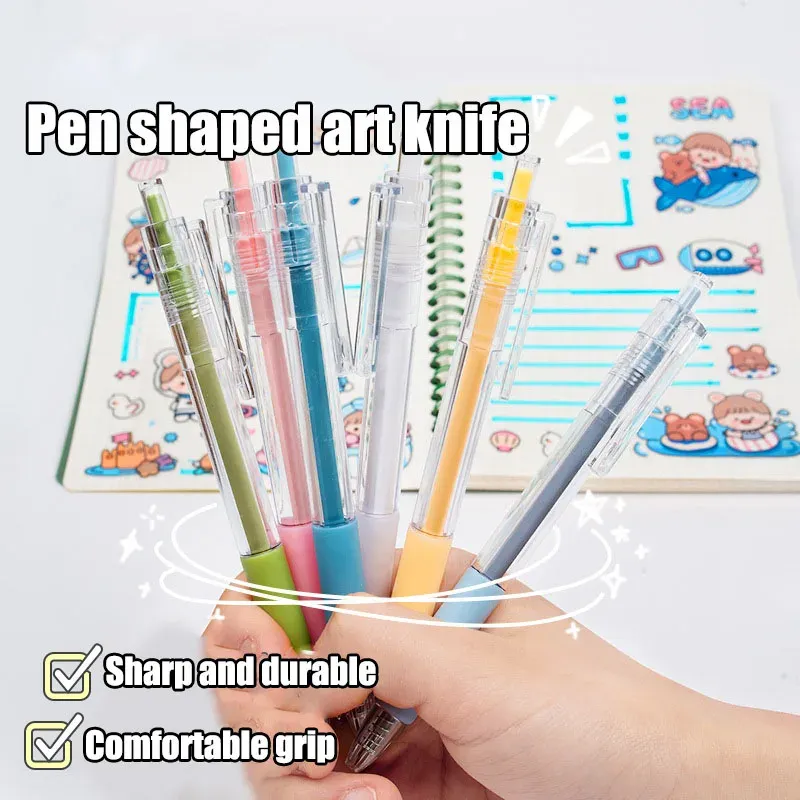 Kunst Utility Messer Stift Messer Papier Cutter Aufkleber Scrapbooking Schneiden Werkzeug Express Box Cutter Messer Schule Liefert Schreibwaren