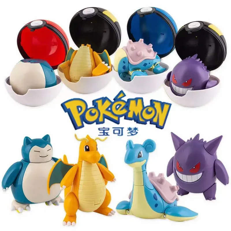 Pokemon Figuren Pikachu Pocket Monster Charizard Pokeball Gengar Dragonite Snorlax Actionfigur Kinderspielzeug Geschenke