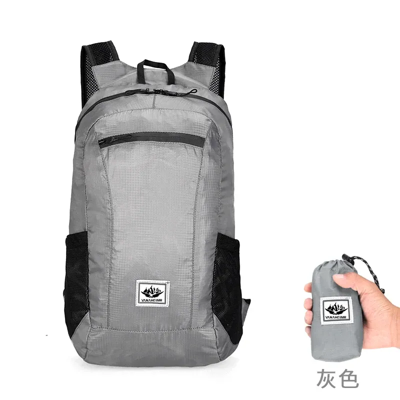 Ultraleichter Outdoor-Rucksack für Wandern, Radfahren, Reisen, Fitnesstasche, wasserdichte Handtasche, kleiner faltbarer Rucksack, Aufbewahrungstasche