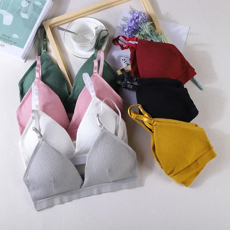 Frauen Sport Bhs Dreieck Tasse Unterwäsche Weibliche Atmungs Eingewickelt Rohr Top Sexy Schönheit Zurück Einstellbare Sling Bh Weste