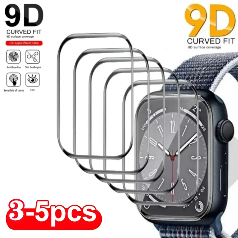Keramik folie für Apple Watch 9 8 7 6 se 45mm 41mm 44mm 38 42 40mm Displays chutz folie iwatch Serie ultra 49mm 10 42/46mm nicht Glas