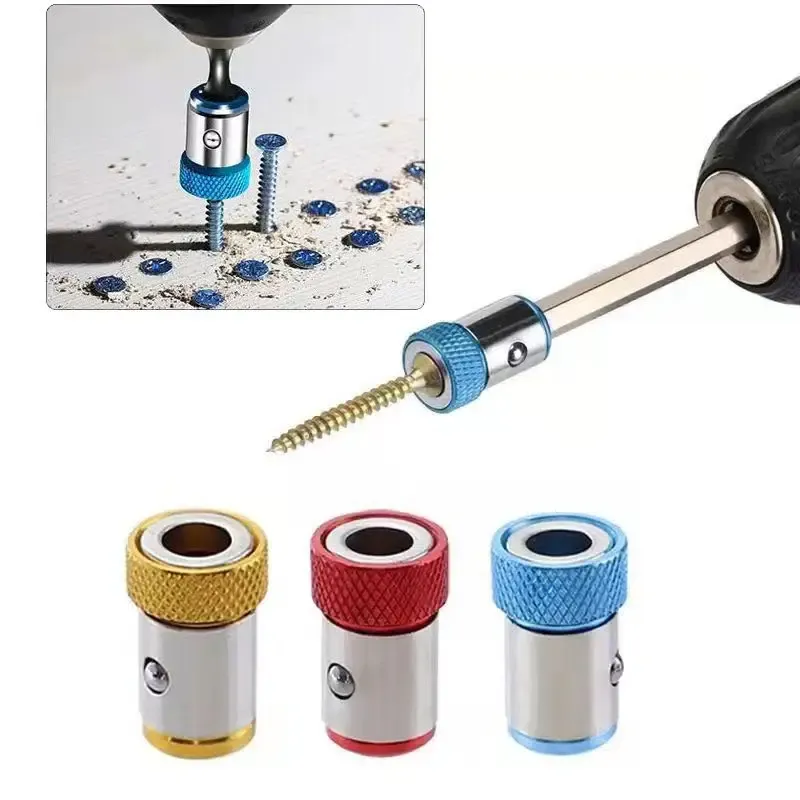 Universal 1/4 Charge Kopf Farbige Magnetische Spule Metall Schraubendreher Kopf Positionierung Magnetiseur Elektrische Werkzeug Zubehör Set