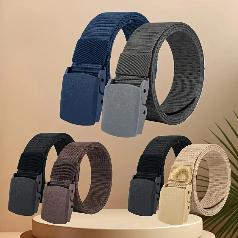 Männer Gürtel Outdoor Casual Leinwand Gürtel Kunststoff Schnalle Nylon Taktische Gürtel Paar Mit Hosen Jeans Gürtel Sport Gürtel Für Männer frauen