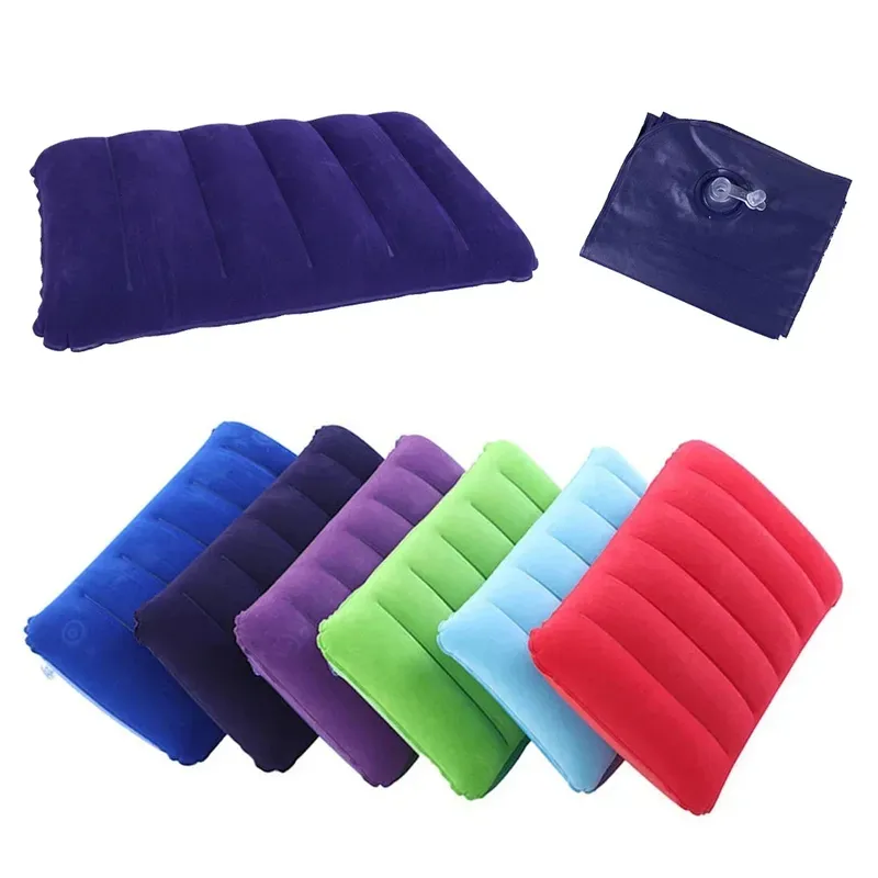 47x30cm Luftkissen Kissen Outdoor Camping Schlafkissen Klappbare quadratische aufblasbare Kissen Reise Rückenlehne Flugzeug Kopfstütze groß