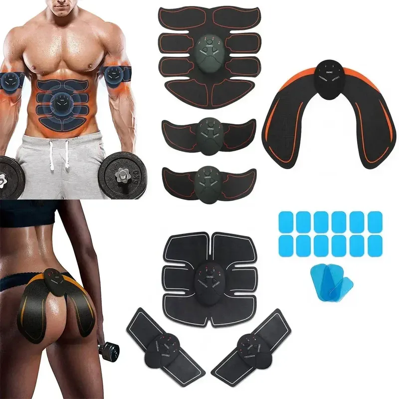 EMS Elektrischer Bauchmuskelstimulator Hüfttrainer Home Gym Abnehmen Muskeltoner Massagegerät für Fitness und Körperformung