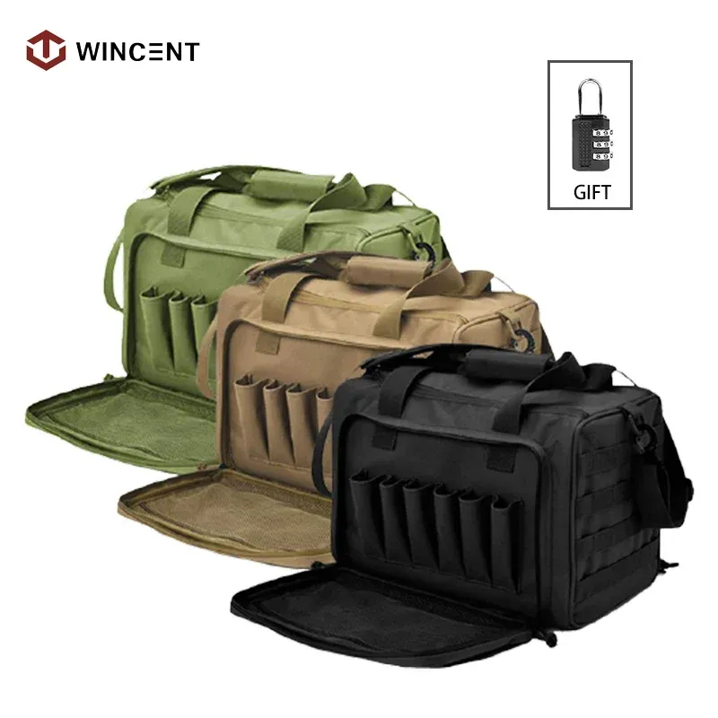 Taktische Schießstand Tasche Nylon Molle System Outdoor Jagd Zubehör Schwarz Umhängetasche für Pistole Fall Pistole Werkzeuge Sniper