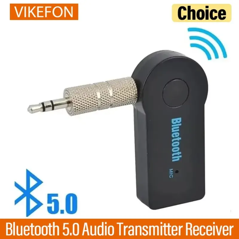 2-in-1-Wireless-Adapter Bluetooth 5.0 Transceiver 3,5 mm Auto Musik Audio AUX Auto Bluetooth Empfänger Bluetooth-Adapter für PC