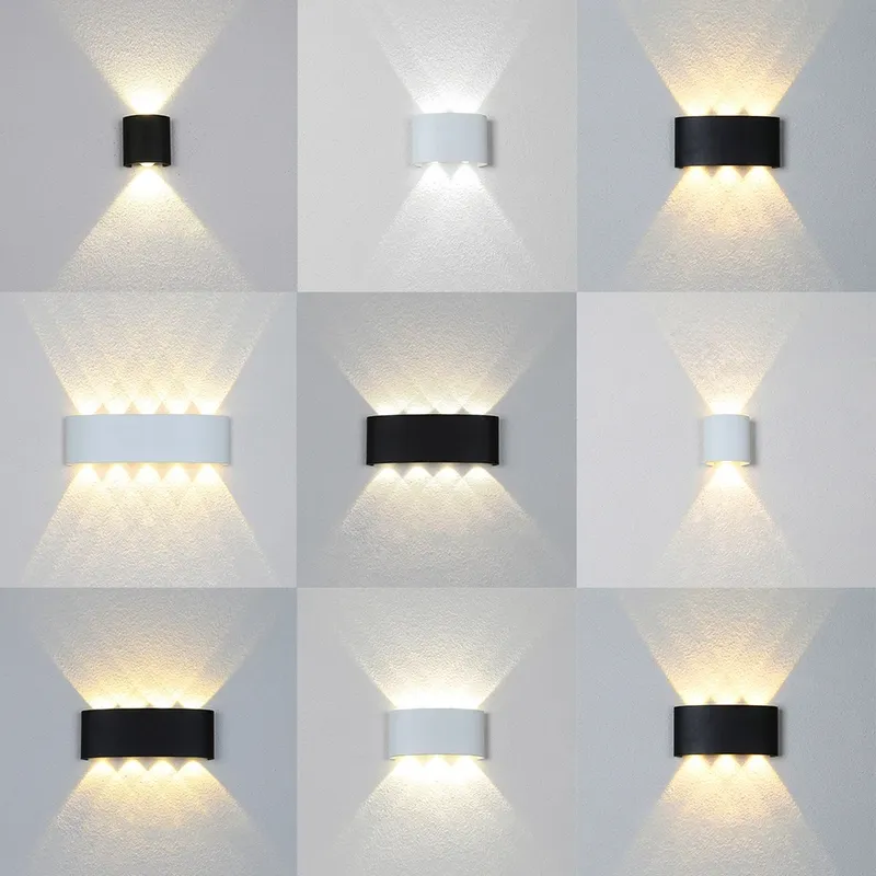 LED-Wandleuchte für den Außenbereich, wasserdicht, IP66, Innenwandleuchte, 2 W, 4 W, 6 W, 8 W, 10 W, minimalistische kreative Schlafzimmer-Nachttischlampe