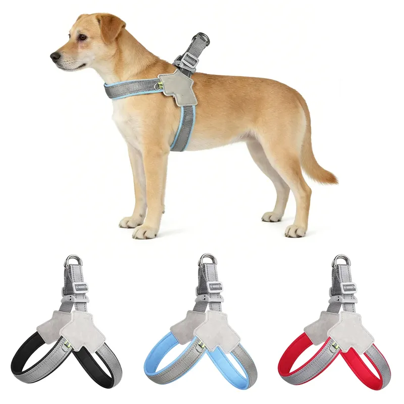 Verstellbares Hundegeschirr für kleine und mittelgroße Hunde, Katzen, reflektierende Hundeweste, Geschirre, Welpen-Brustgurt, Mops, Haustier, Chihuahua-Zubehör