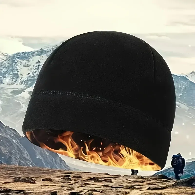  Winter Radfahren Schädel Kappe Verdickte Polar Fleece Winddicht Reit Kappe Unisex Anti-Kälte Outdoor Skifahren Snowboard Wandern Beanie
