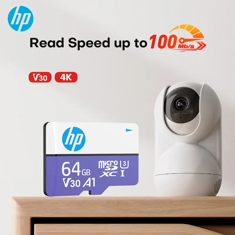 HP Original Speicherkarte 64GB 128GB 256GB U3 4K Micro SD Karte SDXC UHS-I C10 A1 V30 TF Flash Microsd Für Lautsprecher HD Kam