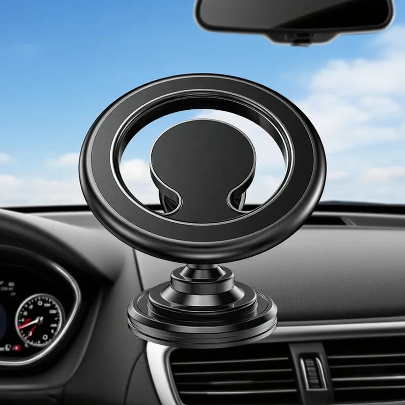 360 ° Drehbarer magnetischer Autotelefonhalter, Instrumententafel, Luftauslass, GPS-Telefonständer, Halterung für iPhone 16–12, Samsung S24, Xiaomi 15