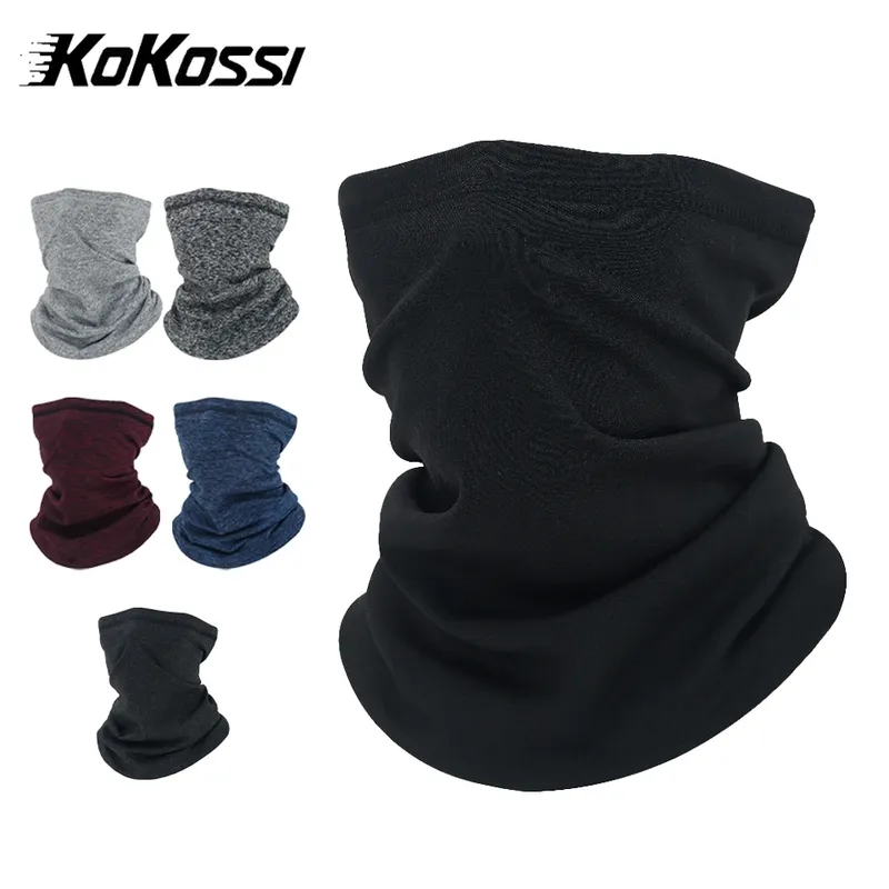 KoKossi Winter Polar Fleece Bandana Fahrradmaske Winddichter Halswärmer Dicker Fleece Wanderschal Halsabdeckung Gesichtsmaske Männer Frauen