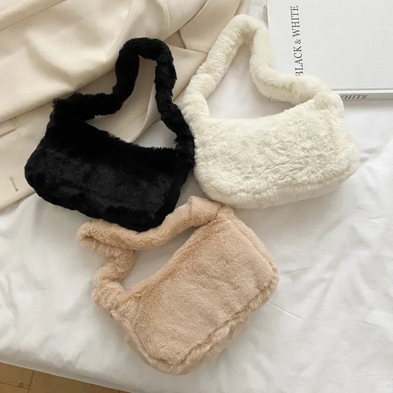 Neue trendige und modische tragbare Plüschtasche für Mädchen und Mädchen
