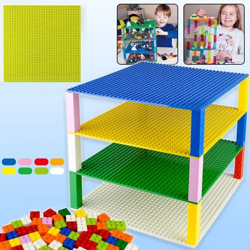 Bausteine Grundplatte 32*32 16x32 Punkte Doppelseitige Grundplatte Klassische Ziegel DIY Klassische Ziegel Zubehör Spielzeug für Kinder