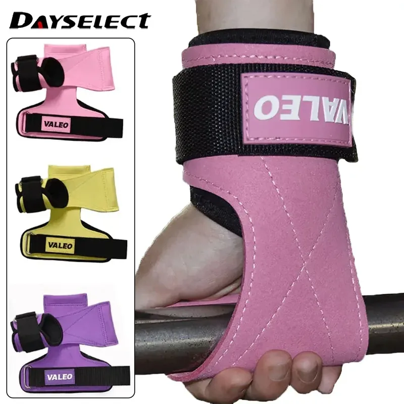 1 Paar verstellbares Armband Gewichtheben Handgelenk riemen Fitness Powerlifting Klimmzug handschuhe Handflächen schutz Hantel Sport Männer Frauen